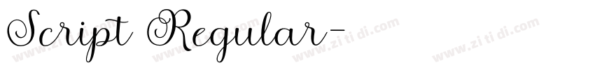 Script Regular字体转换 Script Regular字体转换